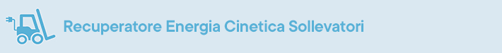 Recuperatore energia cinetica sollevatori
